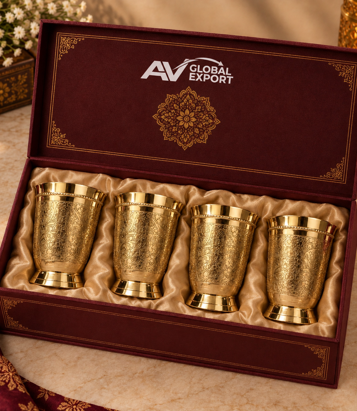 The Heritage Gold-Finish Drinkware Collection - View 2